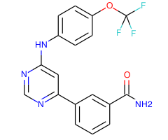 3-(6-((4-(Trifluoromethoxy)phenyl)amino)pyrimidin-4-yl)benzamide