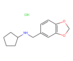 N-(1,3-benzodioxol-5-ylmethyl)cyclopentanamine hydrochloride
