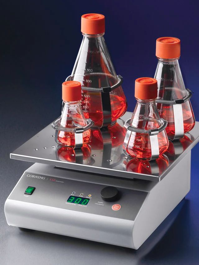 Flask clamp platform without clamps, for use with Corning<sup>®</sup> orbital shaker and low speed orbital shaker