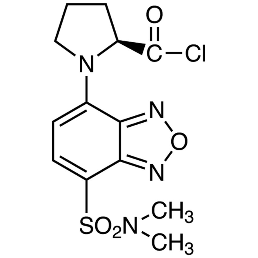 (S)-(-)-DBD-Pro-COCl [=(S)-(-)-4-(N,N-Dimethylaminosulfonyl)-7-(2-chloroformylpyrrolidin-1-yl)-2,1,3-benzoxadiazole] [HPLC Labeling Reagent for e.e. Determination]