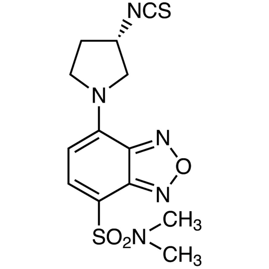 (S)-(+)-DBD-Py-NCS [=(S)-(+)-4-(N,N-Dimethylaminosulfonyl)-7-(3-isothiocyanatopyrrolidin-1-yl)-2,1,3-benzoxadiazole] [for HPLC Labeling]