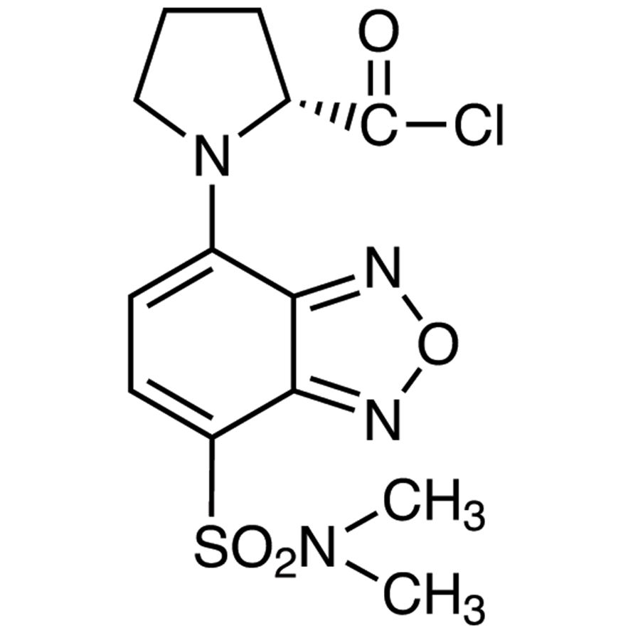 (R)-(+)-DBD-Pro-COCl [=(R)-(+)-4-(N,N-Dimethylaminosulfonyl)-7-(2-chloroformylpyrrolidin-1-yl)-2,1,3-benzoxadiazole] [HPLC Labeling Reagent for e.e. Determination]