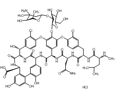 Vancomycin hydrochloride, from Streptomyces orientalis, ≥900 μg/mg