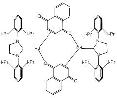 1,3-Bis(2,6-di-i-propylphenyl)imidazol-2-ylidene(1,4-naphthoquinone)palladium(0) dimer