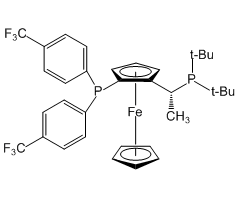 (R)-(-)-1-{(S)-2-[Bis(4-trifluoromethylphenyl)phosphino]ferrocenyl}ethyl-di-t-butylphosphine