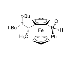 (R,S(p), R(SPO)-1-Phenylphosphinoyl)-2-[1-(di-t-butylphosphino)ethyl]ferrocene