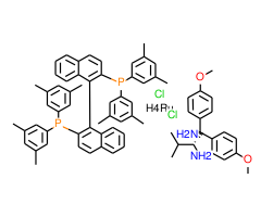 Dichloro{(R)-(+)-2,2'-bis[di(3,5-xylyl)phosphino]-1,1'-binaphthyl}[(2R)-(-)-1,1-bis(4-methoxyphenyl)-3-methyl-1,2-butanediamine]ruthenium(II) RuCl2[(R)-xylbinap][(R)-daipen]