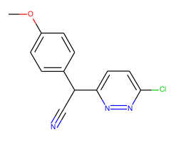 (6-Chloro-pyridazin-3-yl)-(4-methoxy-phenyl)-acetonitrile