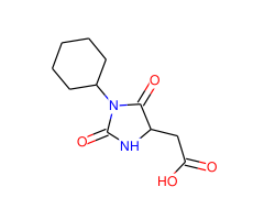 (1-cyclohexyl-2,5-dioxoimidazolidin-4-yl)acetic acid