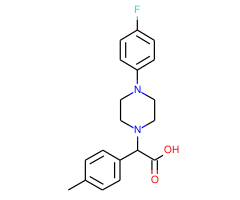 4-(4-fluorophenyl)piperazin-1-yl](4-methylphenyl)acetic acid
