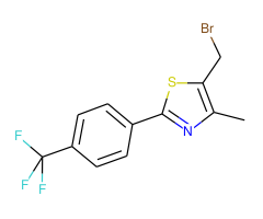 5-(Bromomethyl)-4-methyl-2-(4-(trifluoromethyl)phenyl)thiazole