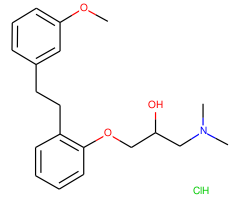 1-(Dimethylamino)-3-(2-(3-methoxyphenethyl)phenoxy)propan-2-ol hydrochloride