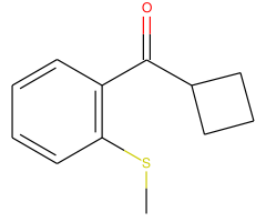 cyclobutyl 2-thiomethylphenyl ketone
