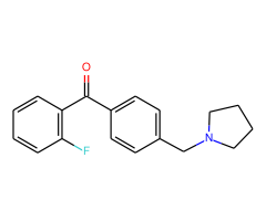 2-fluoro-4'-pyrrolidinomethyl benzophenone