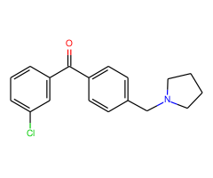 3-chloro-4'-pyrrolidinomethyl benzophenone