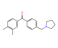 3,4-dimethyl-4'-pyrrolidinomethyl benzophenone