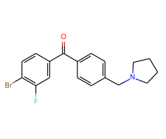 4-bromo-3-fluoro-4'-pyrrolidinomethyl benzophenone