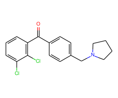 2,3-dichloro-4'-pyrrolidinomethyl benzophenone