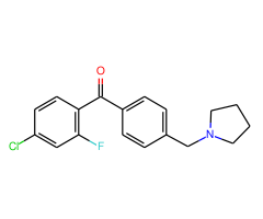 4-chloro-2-fluoro-4'-pyrrolidinomethyl benzophenone