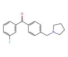 3-fluoro-4'-pyrrolidinomethyl benzophenone