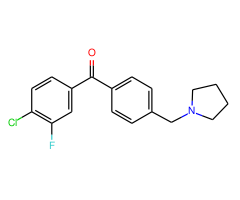 4-chloro-3-fluoro-4'-pyrrolidinomethyl benzophenone