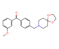 4'-[8-(1,4-dioxa-8-azaspiro[4.5]decyl)methyl]-3-methoxy benzophenone