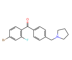 4-bromo-2-fluoro-4'-pyrrolidinomethyl benzophenone