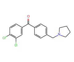3,4-dichloro-4'-pyrrolidinomethyl benzophenone