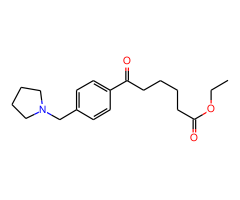 ethyl 6-oxo-6-[(4-pyrrolidinomthyl)phenyl]hexanoate