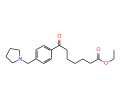 ethyl 7-oxo-7-[(4-pyrrolidinomthyl)phenyl]heptanoate