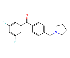 3,5-difluoro-4'-pyrrolidinomethyl benzophenone