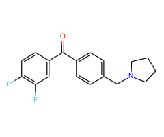 3,4-difluoro-4'-pyrrolidinomethyl benzophenone
