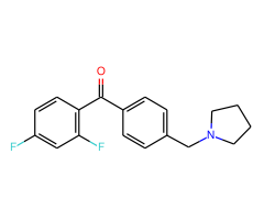2,4-difluoro-4'-pyrrolidinomethyl benzophenone