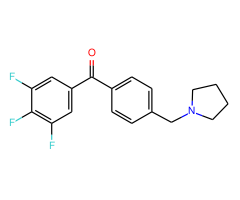 4'-pyrrolidinomethyl-3,4,5-trifluorobenzophenone