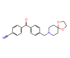 4-cyano-4'-[8-(1,4-dioxa-8-azaspiro[4.5]decyl)methyl]benzophenone