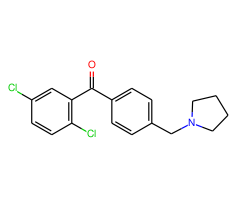 2,5-dichloro-4'-pyrrolidinomethyl benzophenone