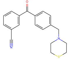 3-cyano-4'-thiomorpholinomethyl benzophenone