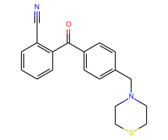 2-cyano-4'-thiomorpholinomethyl benzophenone