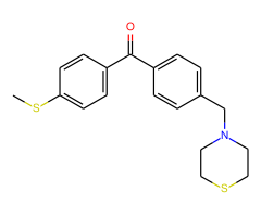 4-thiomethyl-4'-thiomorpholinomethyl benzophenone