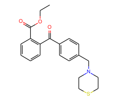 2-carboethoxy-4'-thiomorpholinomethyl benzophenone