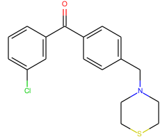 3-chloro-4'-thiomorpholinomethyl benzophenone
