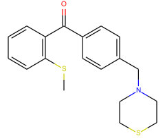 2-thiomethyl-4'-thiomorpholinomethyl benzophenone