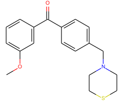 3-methoxy-4'-thiomorpholinomethyl benzophenone