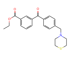 3-carboethoxy-4'-thiomorpholinomethyl benzophenone