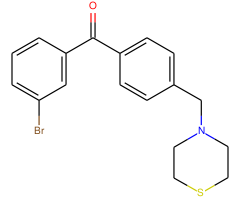 3-bromo-4'-thiomorpholinomethyl benzophenone