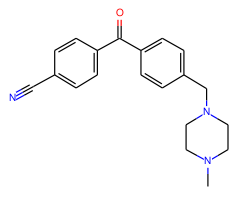 4-cyano-4'-(4-methylpiperazinomethyl) benzophenone
