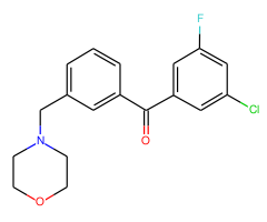 3-chloro-5-fluoro-3'-morpholinomethyl benzophenone