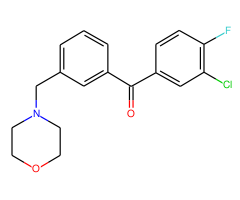 3-chloro-4-fluoro-3'-morpholinomethyl benzophenone