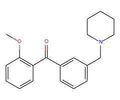 2-methoxy-3'-piperidinomethyl benzophenone