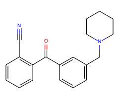 2-cyano-3'-piperidinomethyl benzophenone